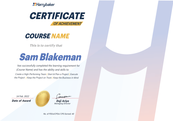 ITIL Training Certificate